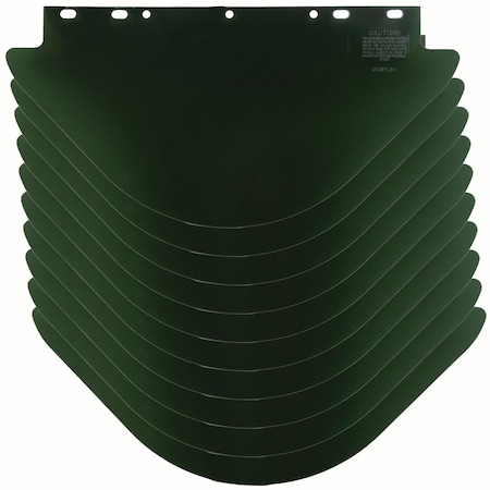 Walter Surface Technologies Flat visor 19 x 9.75 x 0.040" PETG DrkGR 10pk 1910DG-PE-10